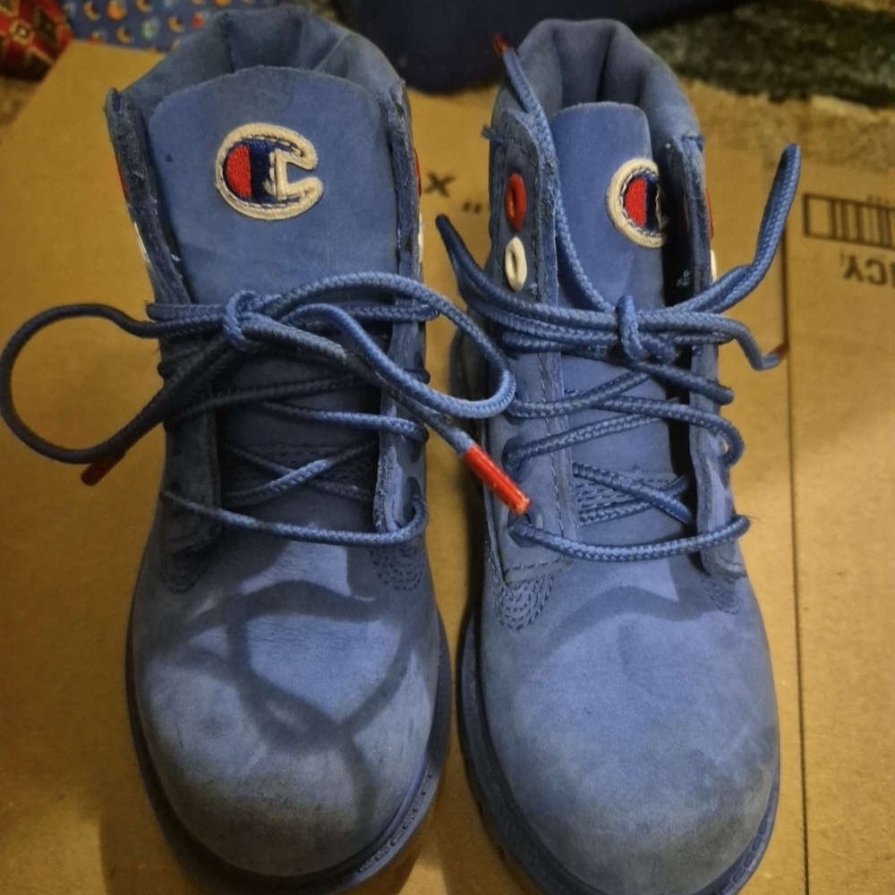 Timberland X Champion boots size 9 Toddler EUC‎